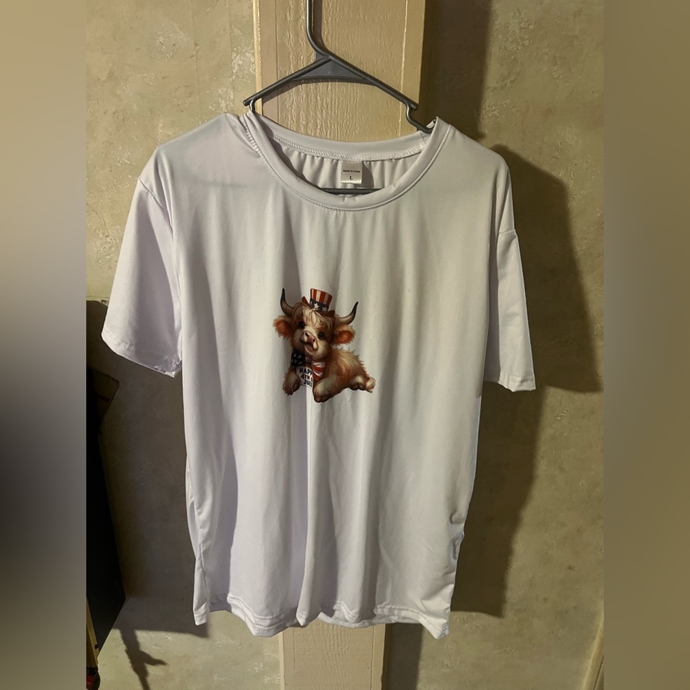 4th of July cow shirt